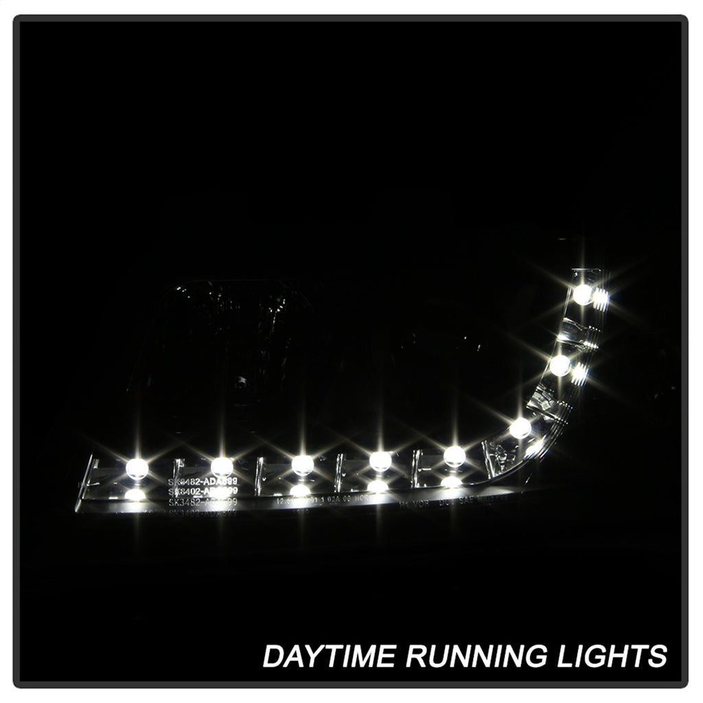 Spyder Auto 5008657 DRL LED Projector Headlights for Select Audi A6, Audi A6 Quattro