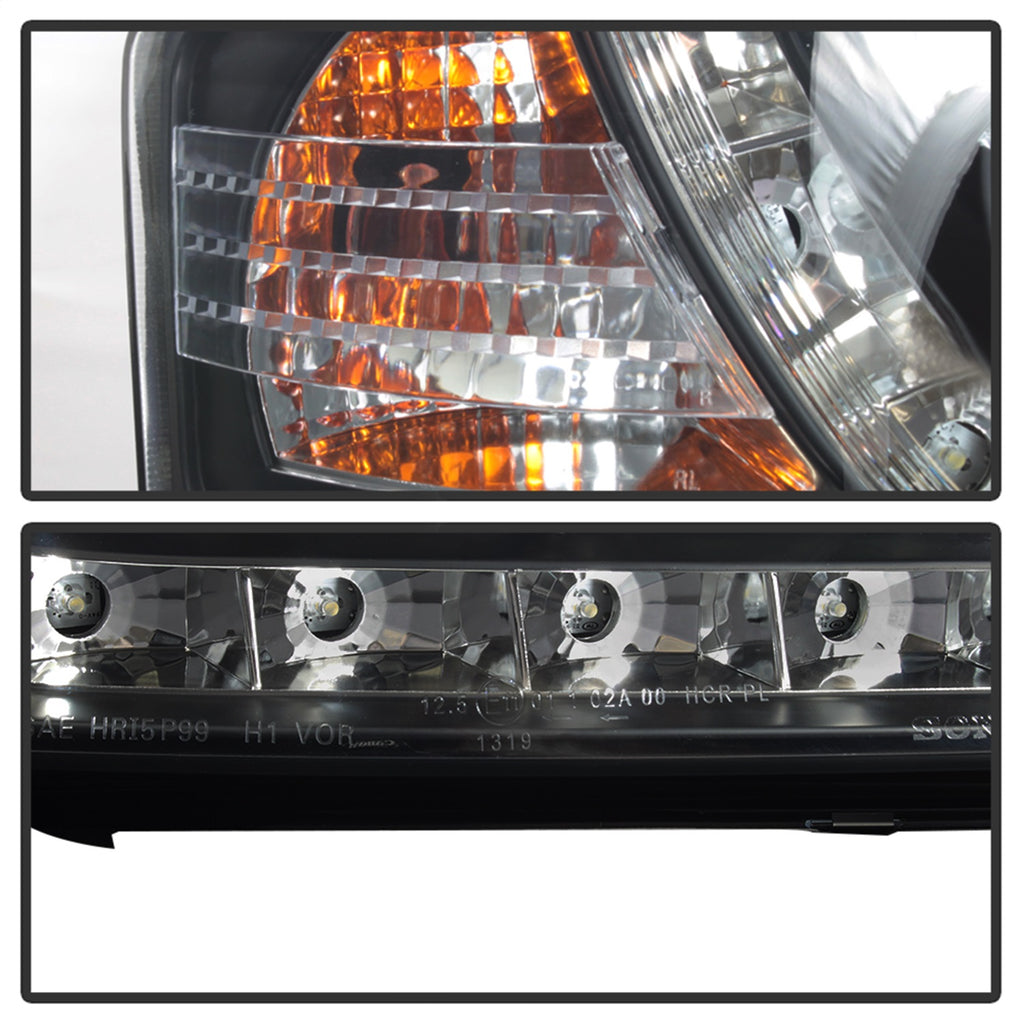 Spyder Auto 5008657 DRL LED Projector Headlights for Select Audi A6, Audi A6 Quattro