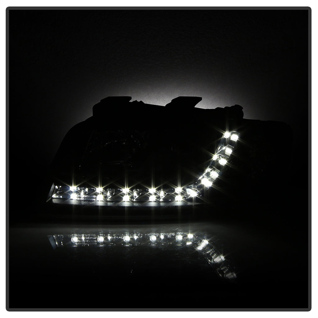 Spyder Auto 5008657 DRL LED Projector Headlights for Select Audi A6, Audi A6 Quattro