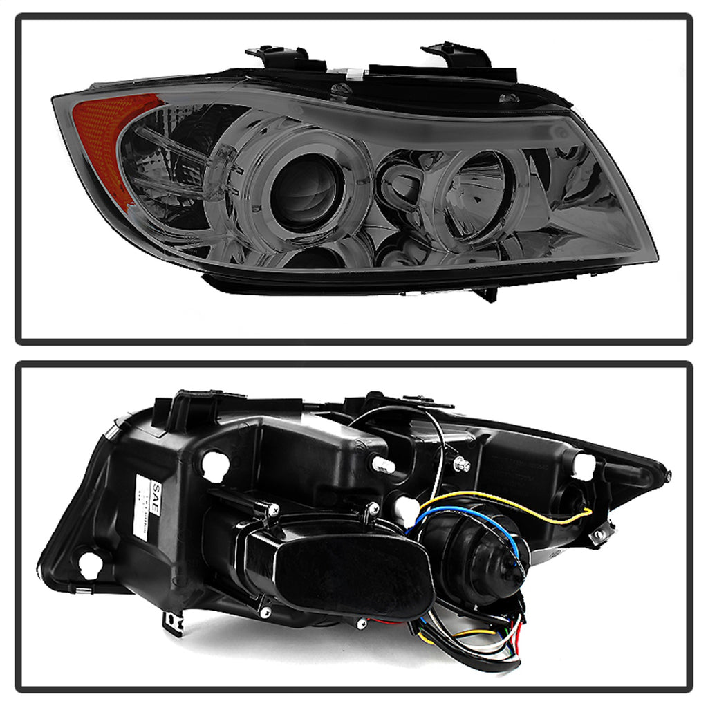 Spyder Auto 5009029 Halo Amber Projector Headlights for Select BMW 323i, BMW 325i, BMW 325xi, BMW 328i, BMW 328xi, BMW 330i, BMW 330xi, BMW 335i, BMW 335xi