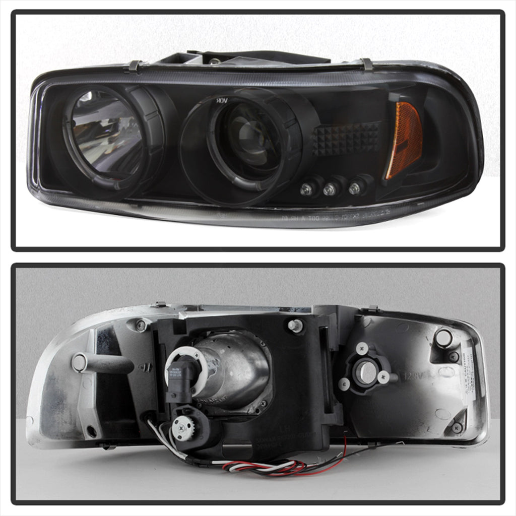 Spyder Auto 5009357 Projector Headlights for Select GMC Sierra 1500, GMC Sierra Classic, GMC Sierra HD, GMC Sierra 2500, GMC Sierra HD, GMC Sierra 3500, GMC Yukon, GMC Yukon XL