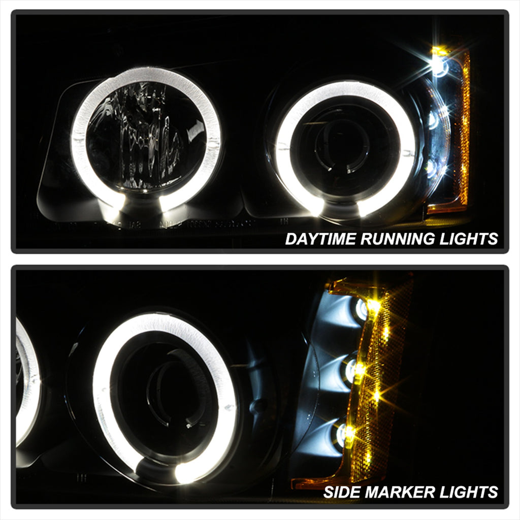 Spyder Auto 5009456 Halo LED Projector Headlights for Select Chevrolet Avalanche 1500, Chevrolet Avalanche 2500, Chevrolet Silverado 1500, Chevrolet Silverado HD, Chevrolet Silverado HD Classic, Chevrolet Silverado 2500, Chevrolet Silverado HD, Chevrolet