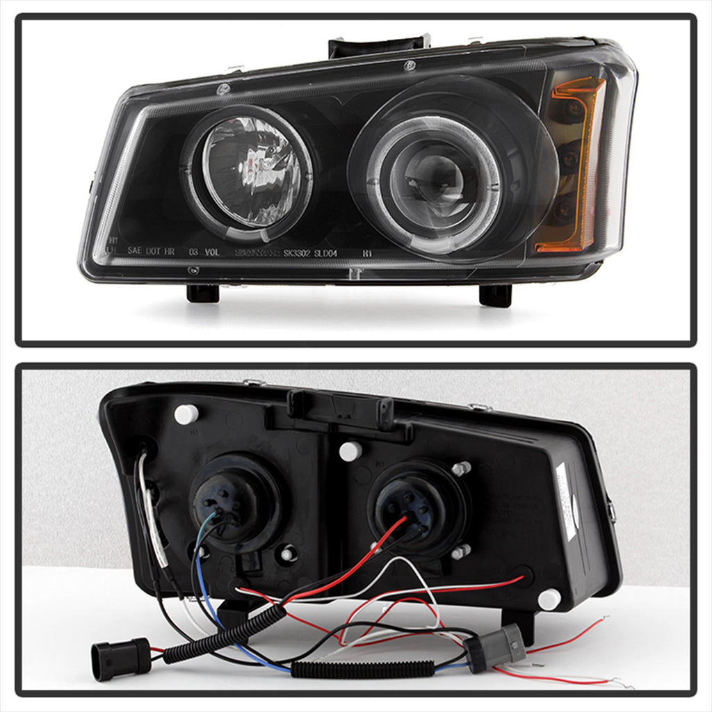 Spyder Auto 5009456 Halo LED Projector Headlights for Select Chevrolet Avalanche 1500, Chevrolet Avalanche 2500, Chevrolet Silverado 1500, Chevrolet Silverado HD, Chevrolet Silverado HD Classic, Chevrolet Silverado 2500, Chevrolet Silverado HD, Chevrolet