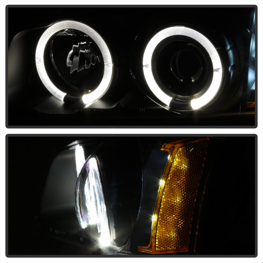 Spyder Auto 5009456 Halo LED Projector Headlights for Select Chevrolet Avalanche 1500, Chevrolet Avalanche 2500, Chevrolet Silverado 1500, Chevrolet Silverado HD, Chevrolet Silverado HD Classic, Chevrolet Silverado 2500, Chevrolet Silverado HD, Chevrolet