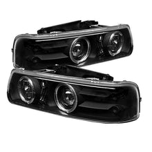 Load image into Gallery viewer, Spyder Auto 5009593 Halo LED Projector Headlights for Select Chevrolet Silverado 1500, Chevrolet Silverado HD, Chevrolet Silverado 2500, Chevrolet Silverado HD, Chevrolet Silverado 3500, Chevrolet Suburban 1500, Chevrolet Suburban 2500, Chevrolet Tahoe