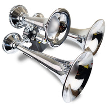 Load image into Gallery viewer, Kleinn Automotive Air Horns 500 Chrome Triple Horn