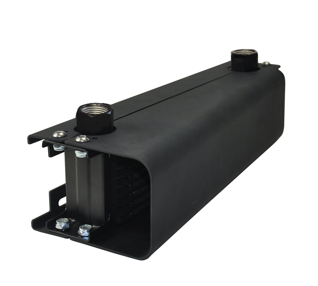 Derale 50100 10 Row Stack Plate Scoop Cooler, -10AN 7/8"-14 O-ring