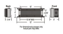 Load image into Gallery viewer, Derale 50100 10 Row Stack Plate Scoop Cooler, -10AN 7/8"-14 O-ring