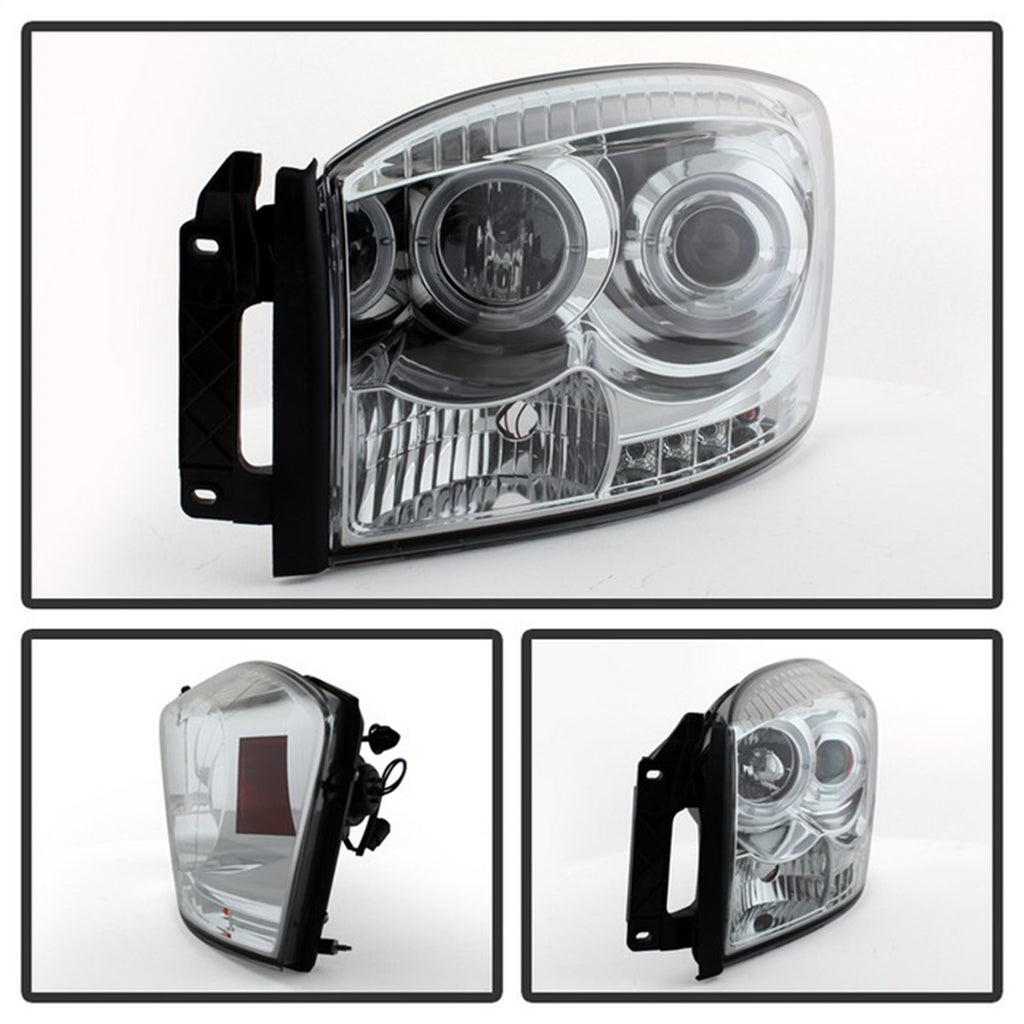Spyder Auto 5010018 Halo LED Projector Headlights for Select Dodge Ram 1500, Dodge Ram 2500, Dodge Ram