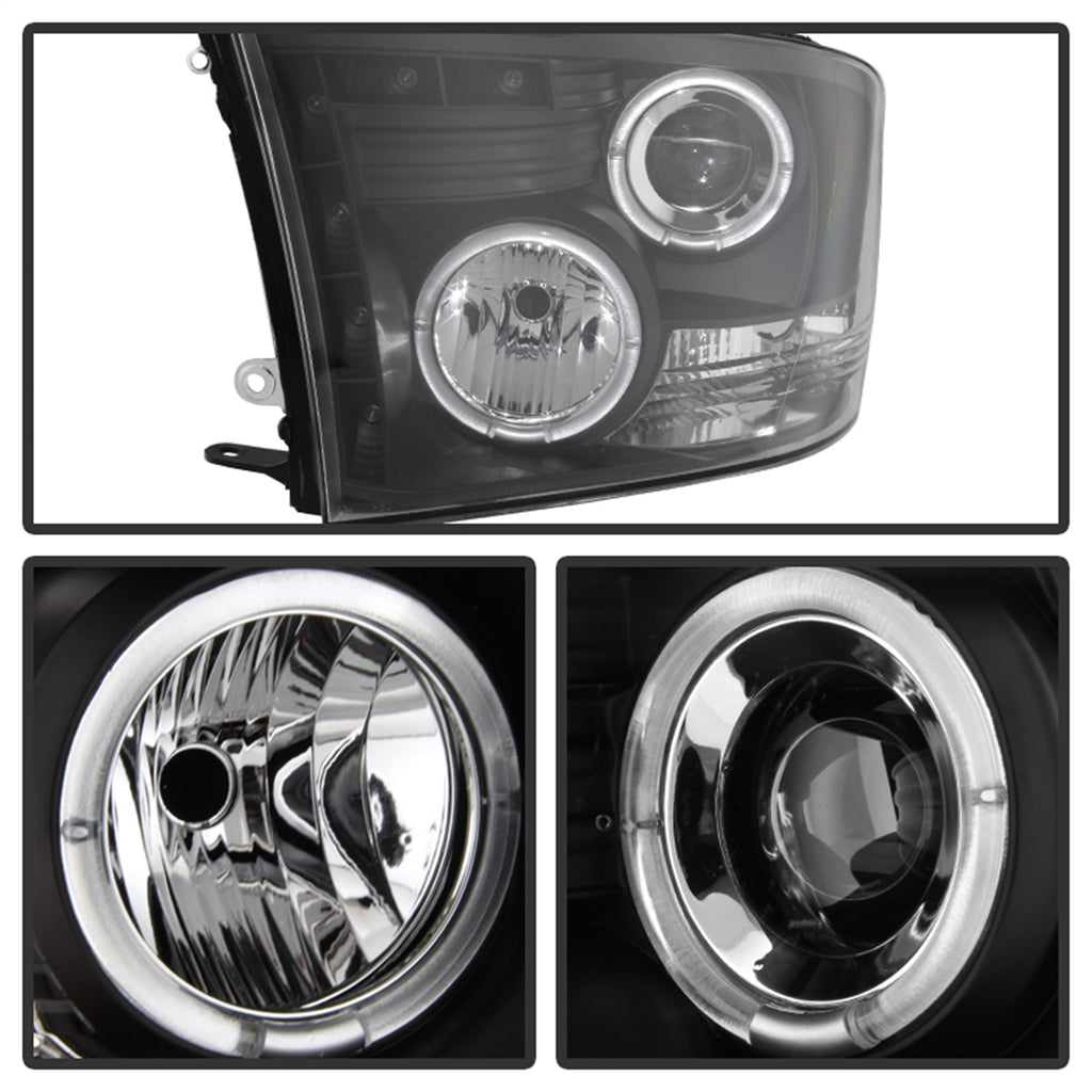 Spyder Auto 5010032 Halo LED Projector Headlights for Select Dodge Ram 1500, Dodge Ram 2500, Dodge Ram 3500, Ram 1500, Ram 2500, Ram