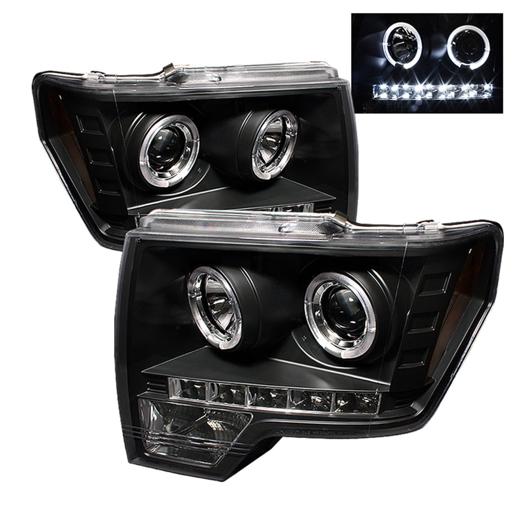 Spyder Auto 5010230 Halo LED Projector Headlights for Select Ford F-150