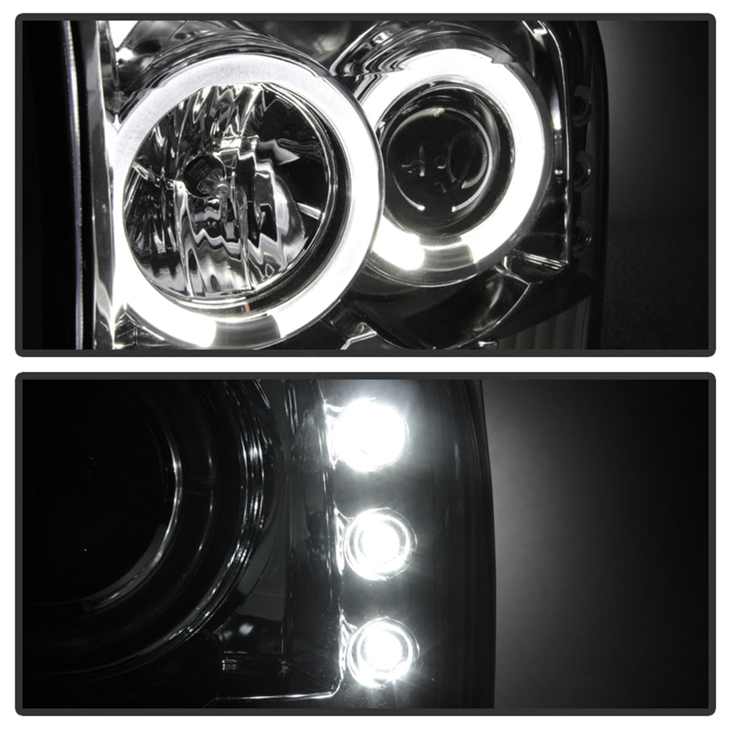 Spyder Auto 5010360 Halo LED Projector Headlights for Select Ford Excursion, Ford F-250 Super Duty