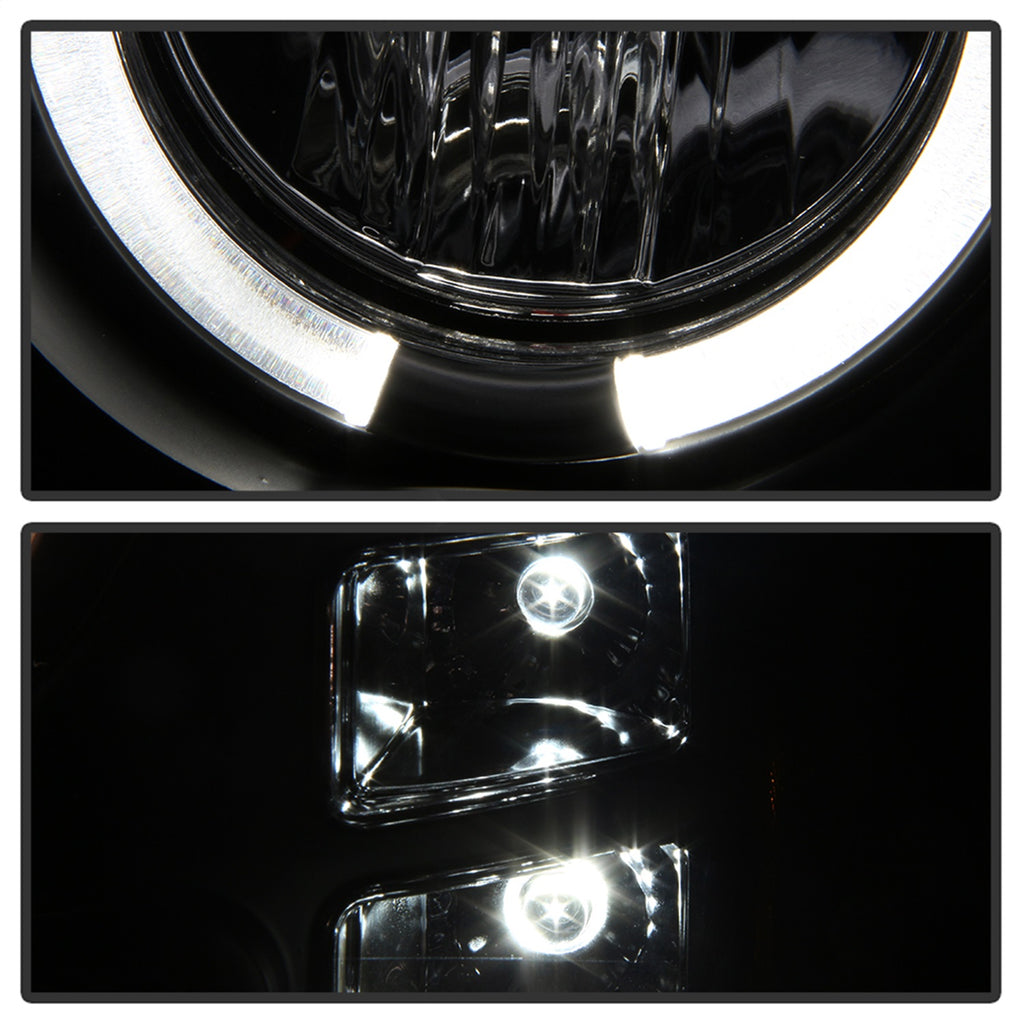 Spyder Auto 5010605 Halo Projector Headlights for Select GMC Sierra 1500, GMC Sierra HD, GMC Sierra HD