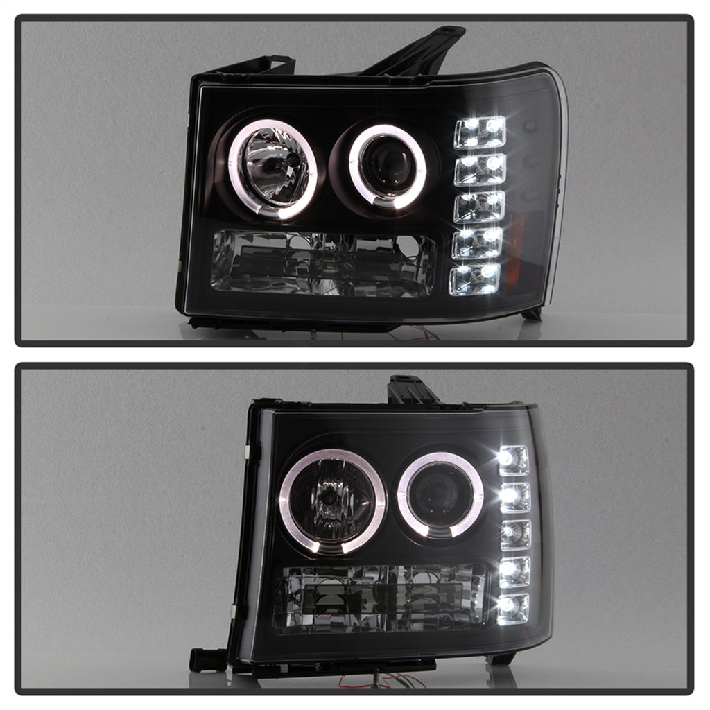Spyder Auto 5010605 Halo Projector Headlights for Select GMC Sierra 1500, GMC Sierra HD, GMC Sierra HD