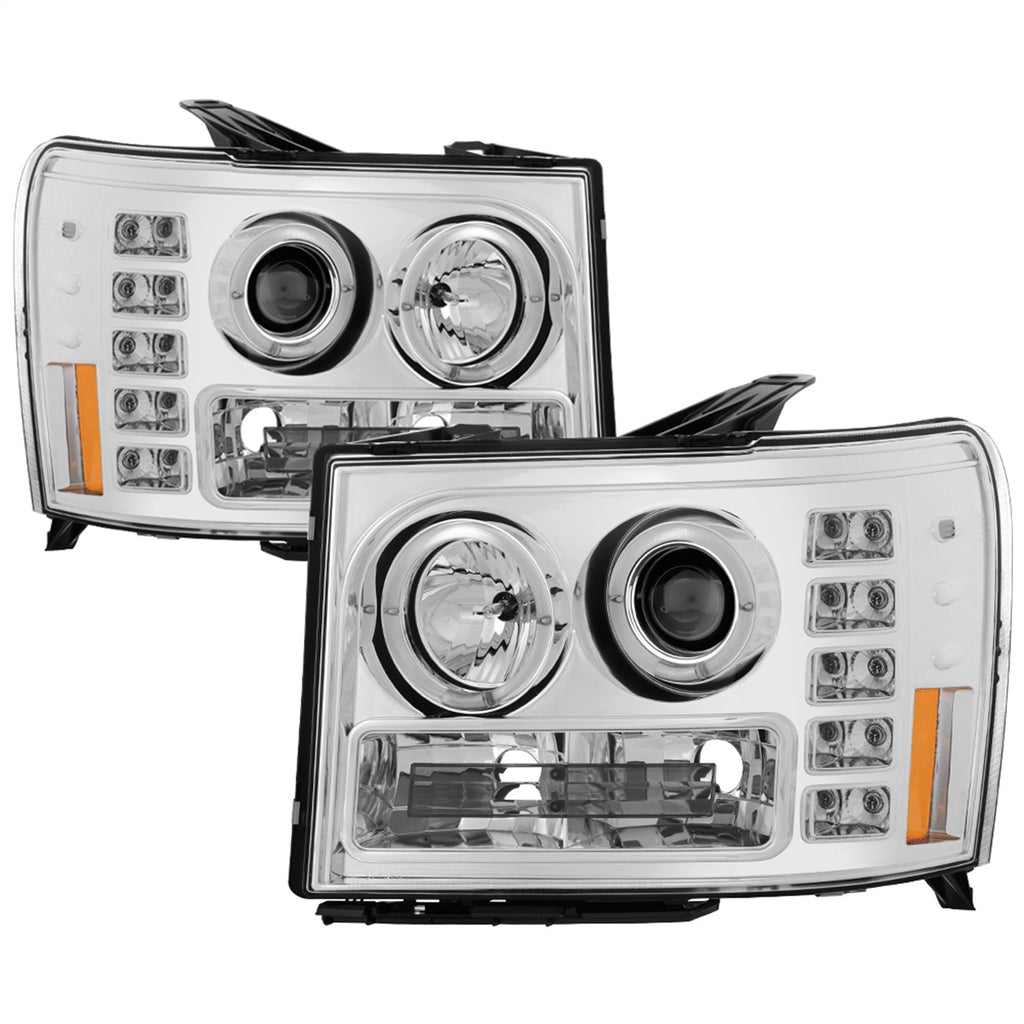 Spyder Auto 5010612 Halo Projector Headlights for Select GMC Sierra 1500, GMC Sierra HD, GMC Sierra HD