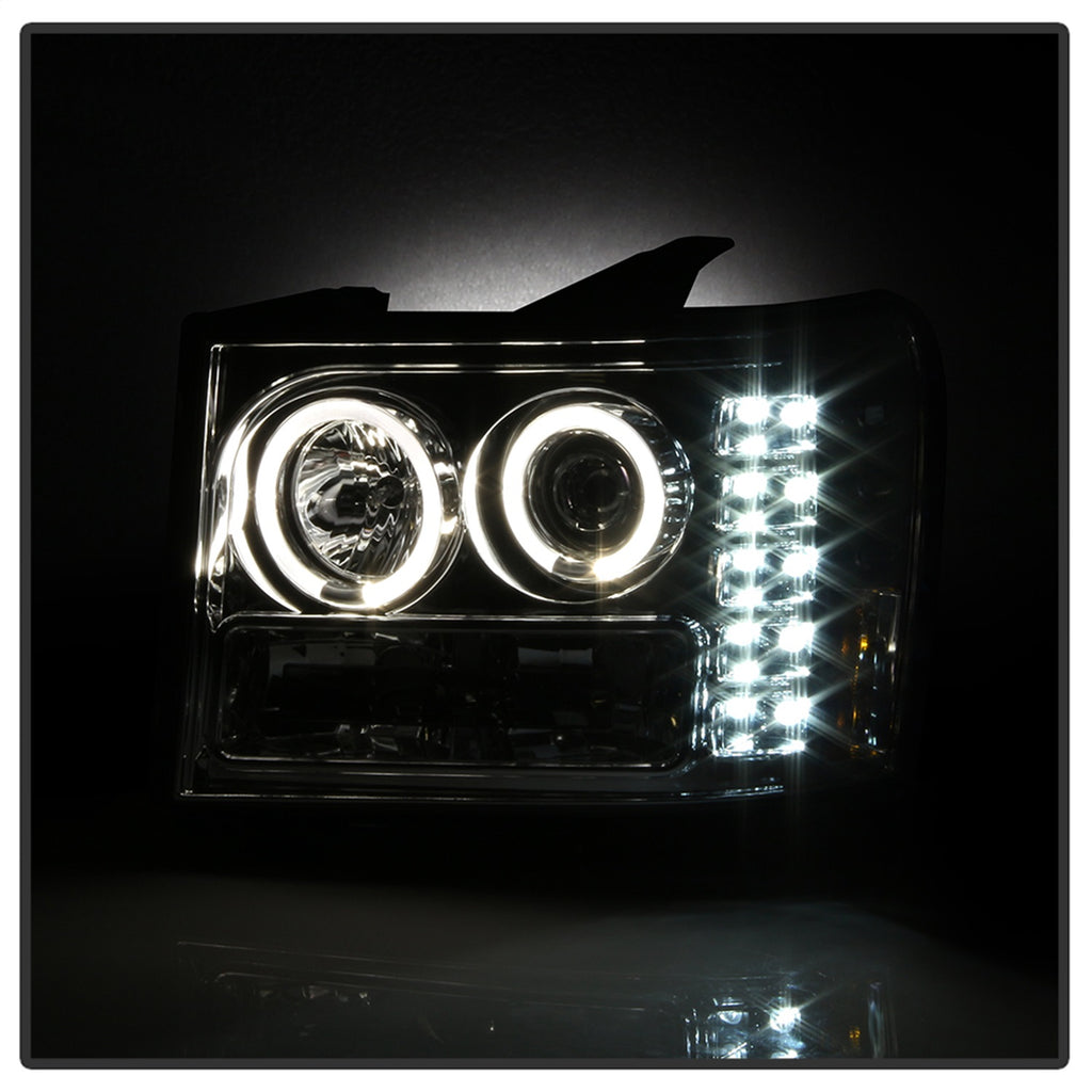 Spyder Auto 5010612 Halo Projector Headlights for Select GMC Sierra 1500, GMC Sierra HD, GMC Sierra HD