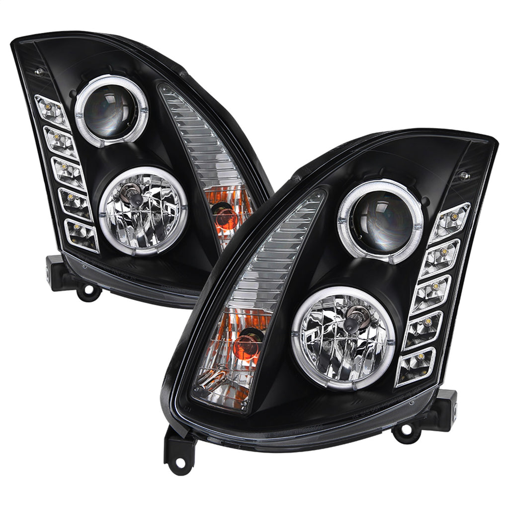 Spyder Auto 5011060 Halo DRL LED Projector Headlight for Select INFINITI G35