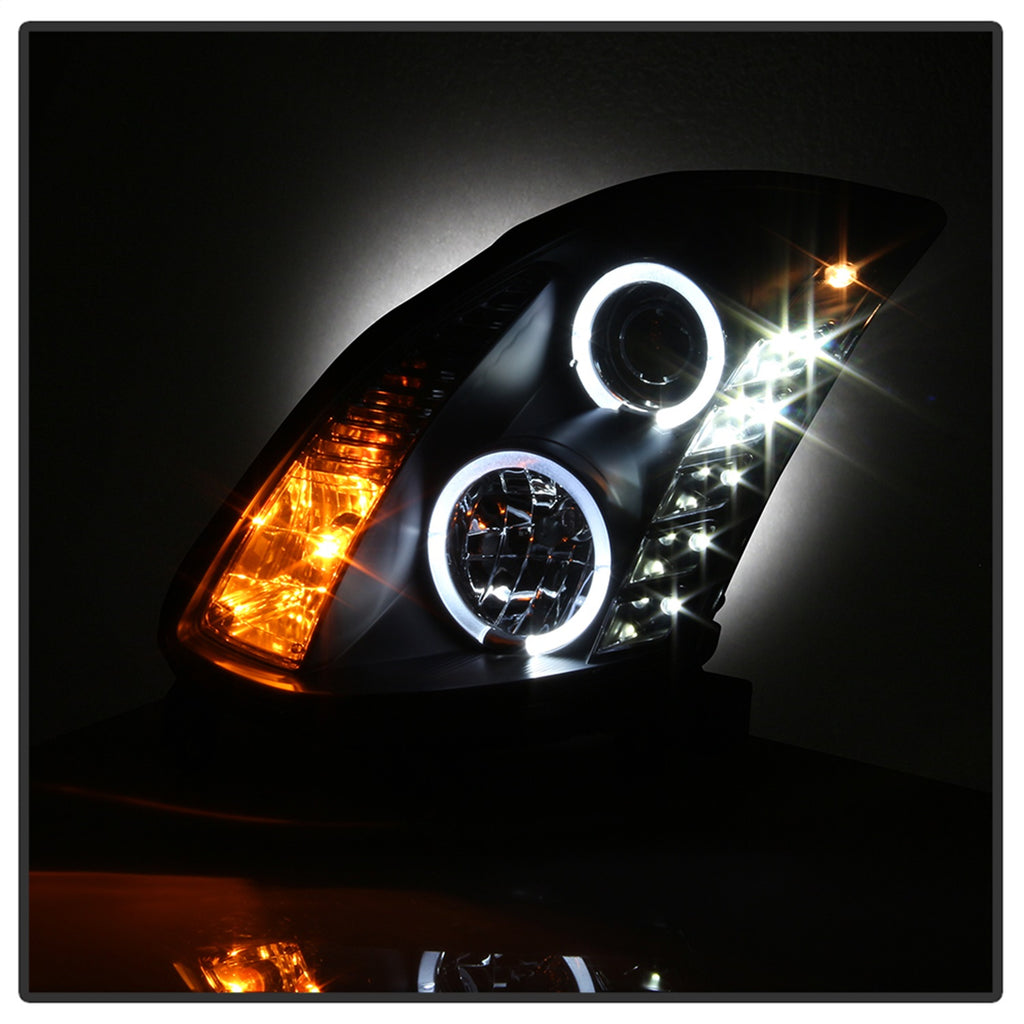 Spyder Auto 5011060 Halo DRL LED Projector Headlight for Select INFINITI G35