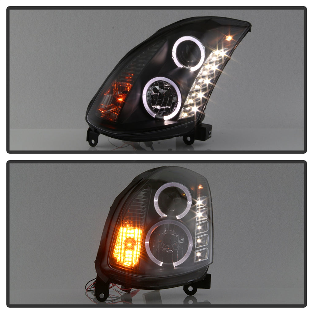 Spyder Auto 5011060 Halo DRL LED Projector Headlight for Select INFINITI G35