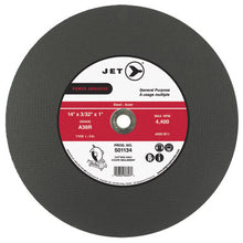 Load image into Gallery viewer, JET 501134 A36 Power Abrasive T1 Cut-Off Wheel - 14&quot; x 3/32&quot; x 1&quot;