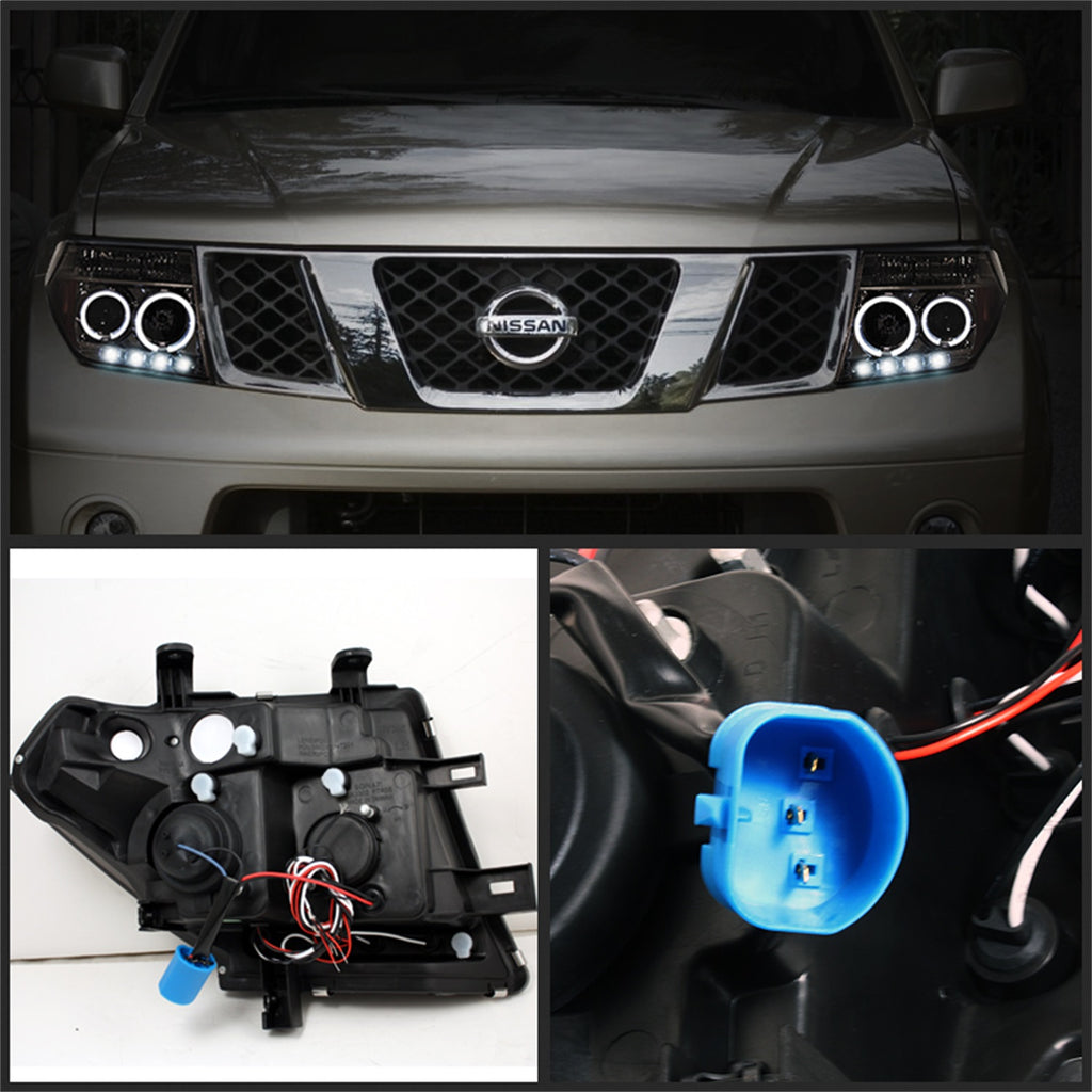 Spyder Auto 5011541 Halo LED Projector Headlights for Select Nissan Frontier, Nissan Pathfinder