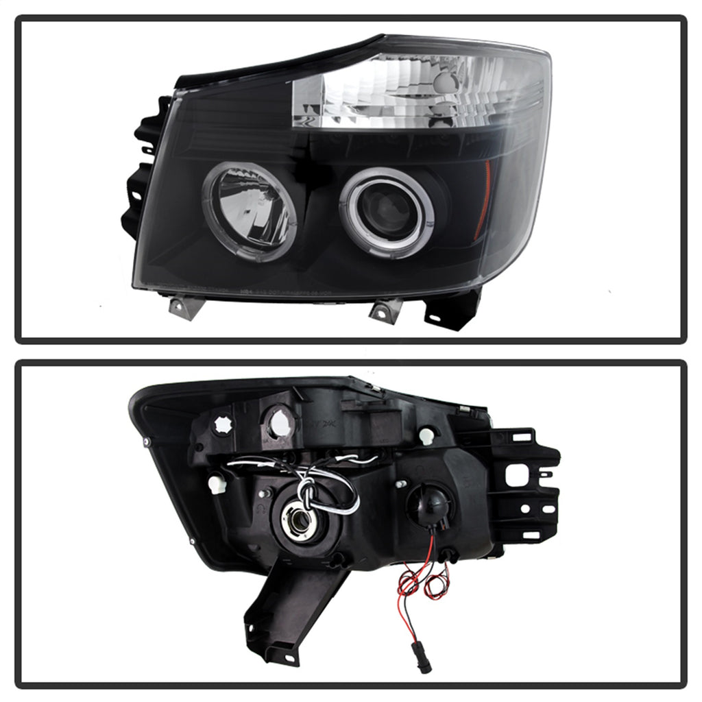 Spyder Auto 5011572 Halo LED Projector Headlights for Select Nissan Armada, Nissan Pathfinder Armada, Nissan TITAN