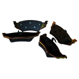 Crown Automotive Jeep Replacement 5011631TI Rear Brake Pad Set for Select 1998-2009 Dodge and Chrysler w/ Rear Disc Brakes