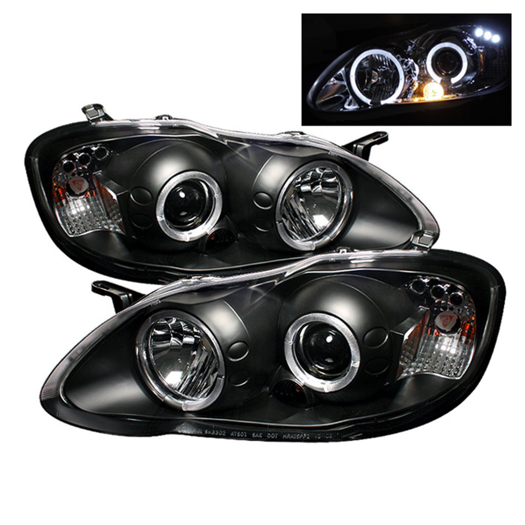 Spyder Auto 5011787 Halo Projector Headlights for Select Toyota Corolla