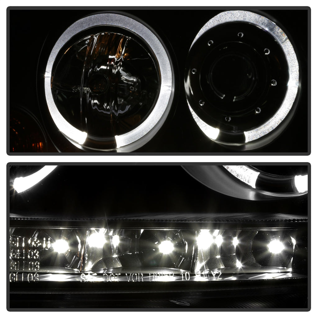 Spyder Auto 5012098 Halo LED Projector Headlights for Select Volkswagen GTI, Volkswagen Jetta, Volkswagen Rabbit