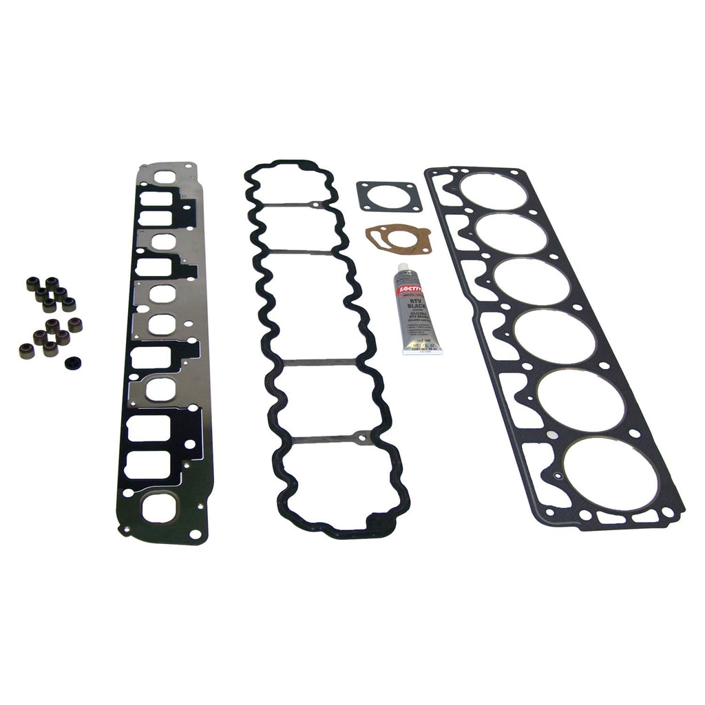 Crown Automotive Jeep Replacement 5012365AD Engine Upper Gasket Set for Select 1999-2006 Jeep TJ, XJ, WJ w/ 4.0L Engine