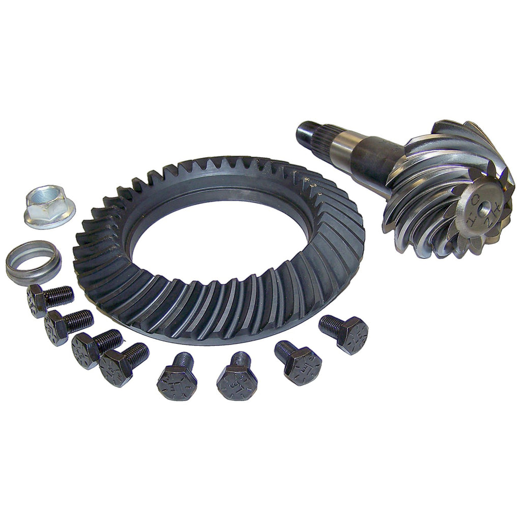 Crown Automotive Jeep Replacement 5012828AC Ring & Pinion Kit for Select 99-06 Jeep TJ, WJ, XJ Models w/ D35 Rear Axle, 3.55