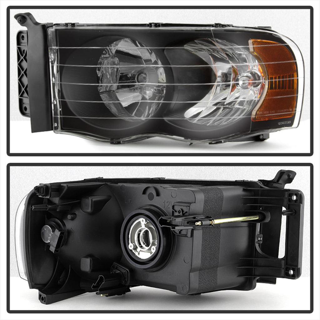Spyder Auto 5014313 XTune Crystal Headlights for Select Dodge Ram 1500, Dodge Ram 2500, Dodge Ram