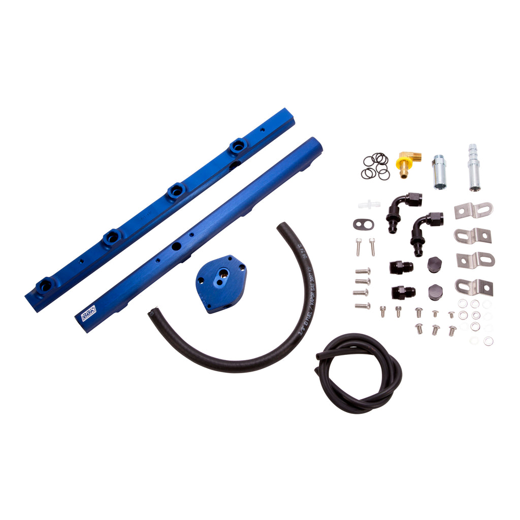 BBK Performance Parts 5015 1996-1998 MUSTANG 4.6L GT HIGH FLOW BILLET ALUMINUM FUEL RAIL KIT for Select Ford Mustang