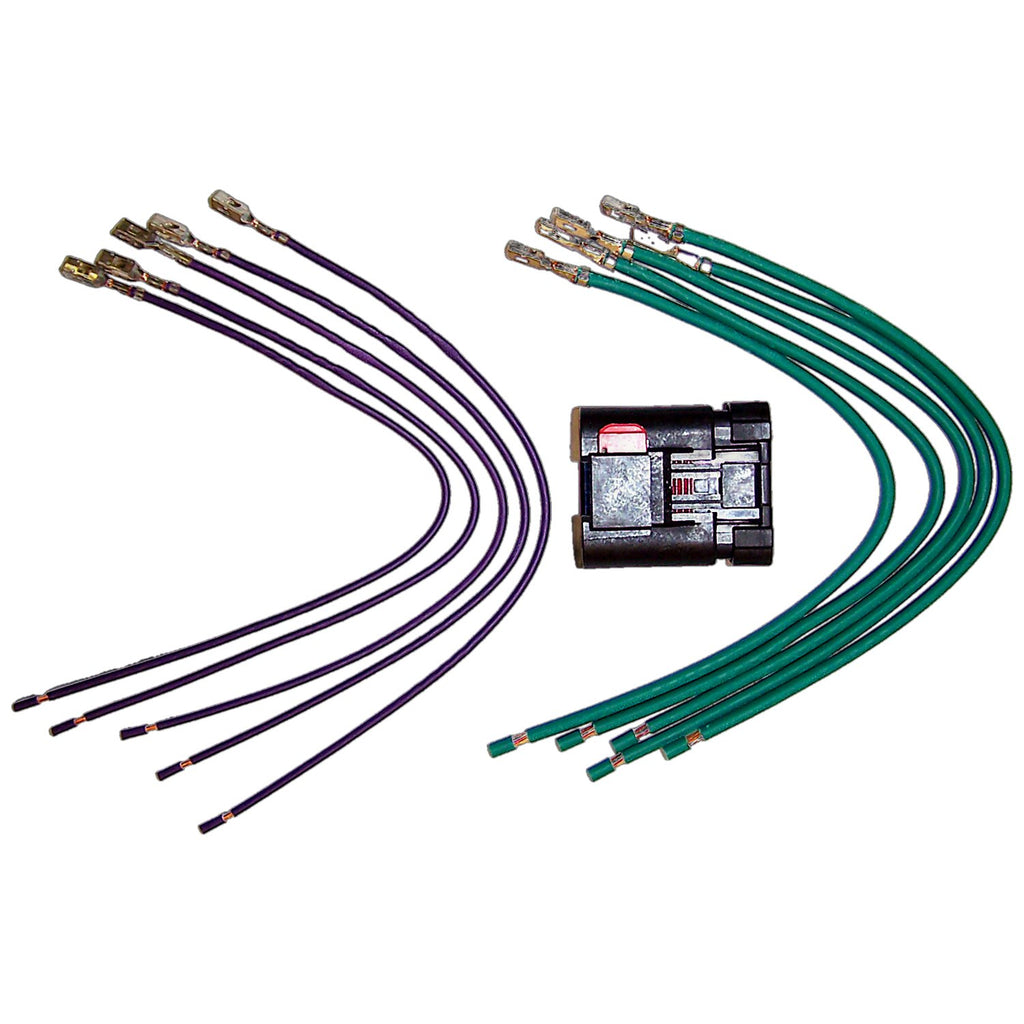 Crown Automotive Jeep Replacement 5017124AC Blower Motor Resistor Repair Harness for Select 06-10 Jeep XK Commander