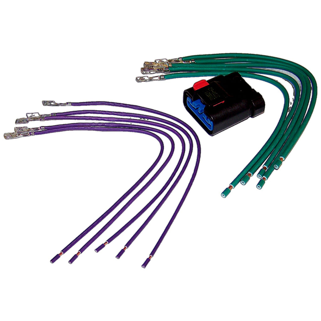 Crown Automotive Jeep Replacement 5017124AC Blower Motor Resistor Repair Harness for Select 06-10 Jeep XK Commander