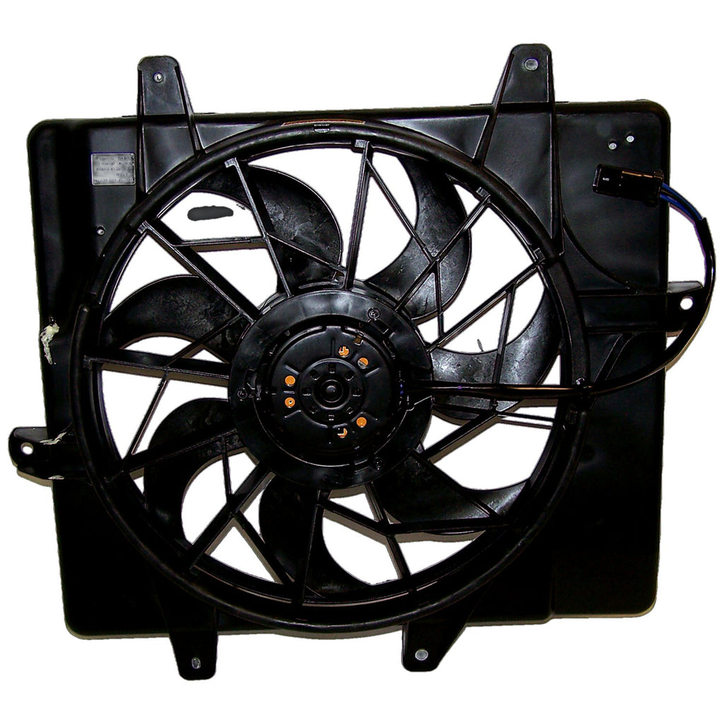 Crown Automotive Jeep Replacement 5017407AB Cooling Fan Assembly for 2001-2005 Chrysler PT Cruiser for Select Chrysler PT Cruiser