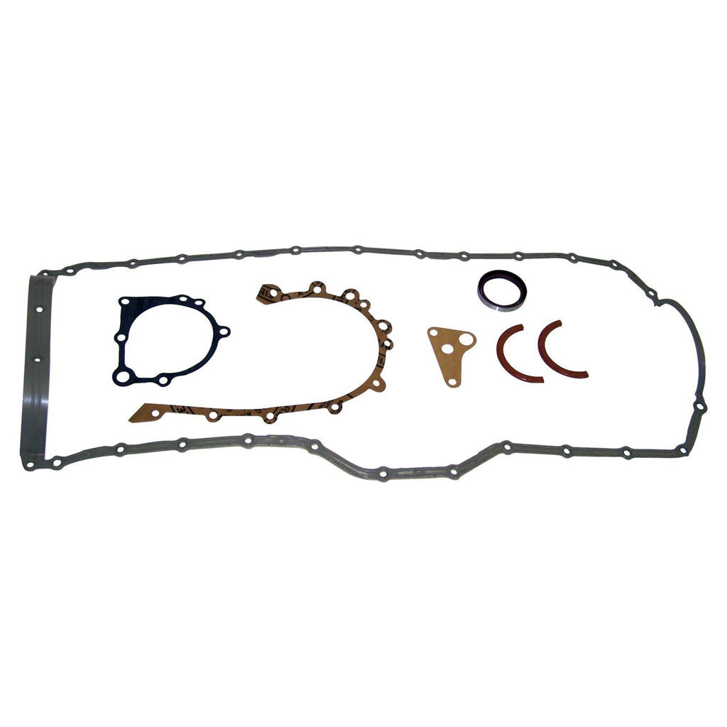 Crown Automotive Jeep Replacement 5017432AC Lower Gasket Set for 4.0L Engine, Fits 2000-2006 Jeep TJ, XJ, WJ, WG for Select Jeep Cherokee, Jeep Grand Cherokee, Jeep TJ, Jeep Wrangler