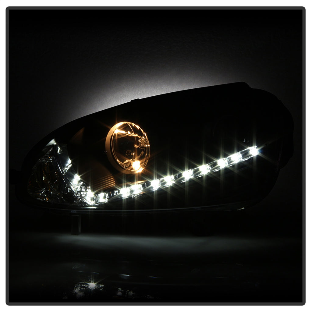 Spyder Auto 5017529 DRL LED Projector Headlights for Select Volkswagen GTI, Volkswagen Jetta, Volkswagen Rabbit