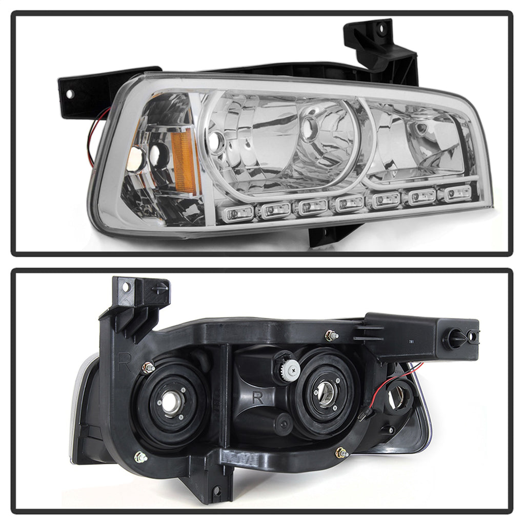 Spyder Auto 5017628 XTune LED Crystal Headlights for Select Dodge Charger