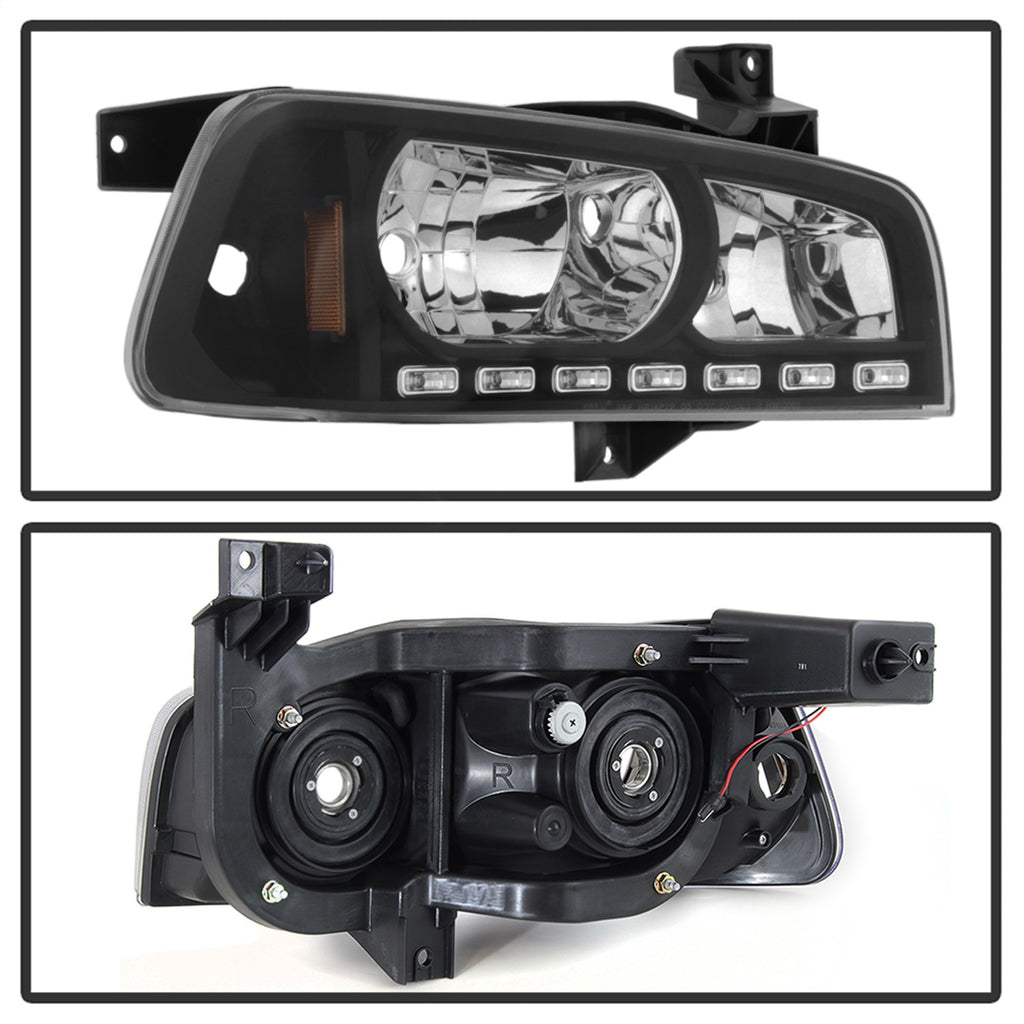 Spyder Auto 5017635 XTune LED Crystal Headlights for Select Dodge Charger