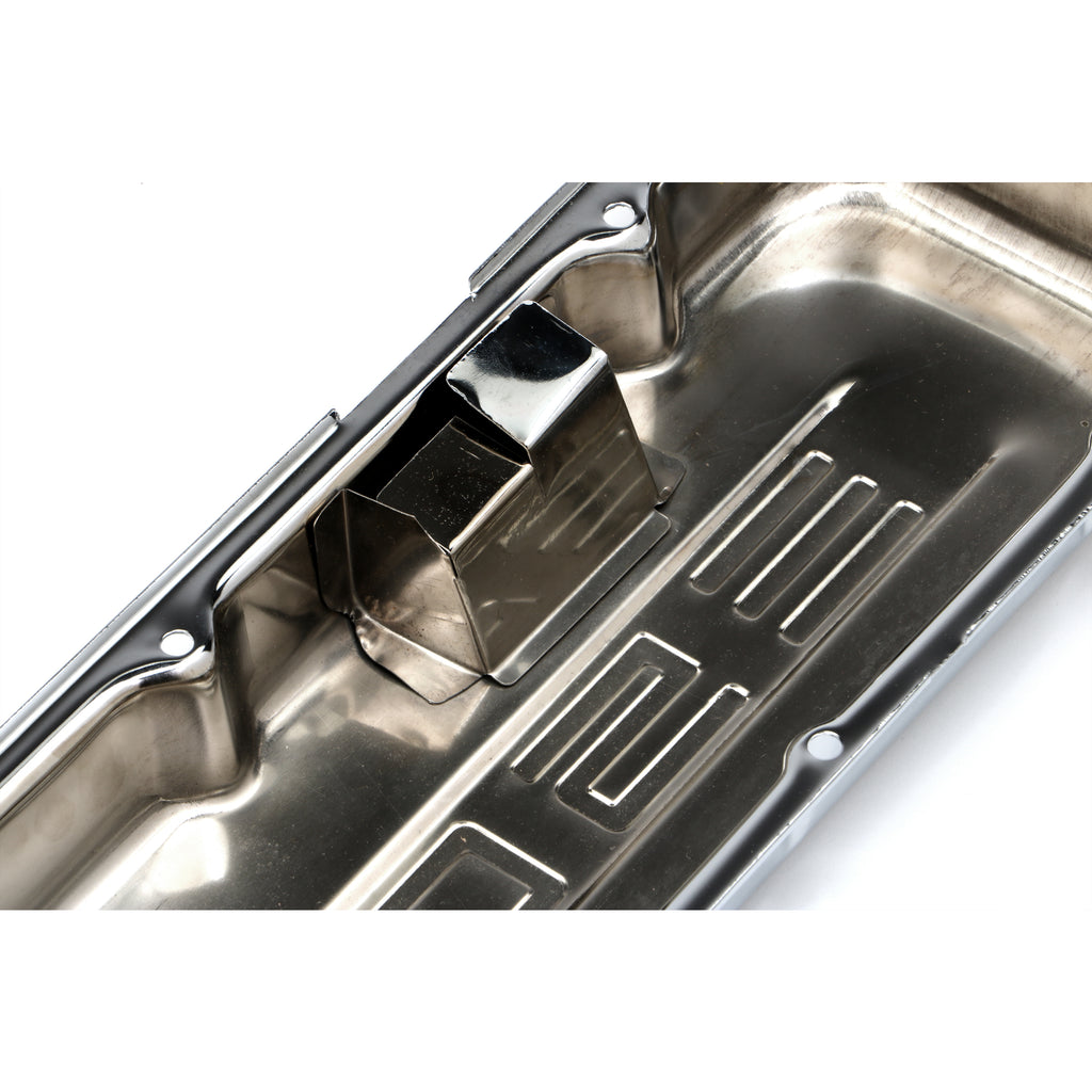 502-C.I.D.-Logo-Design-Valve-Covers;-Short;-1965-2000-Bb-Chevy-502-Chrome