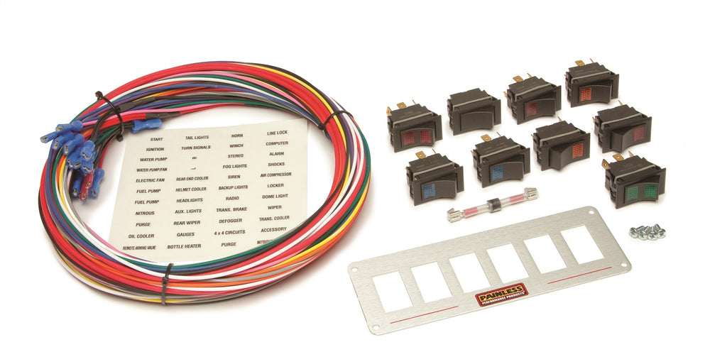 Painless Wiring 50210 Radio Rocker Switch Panel for Select Ford Mustang