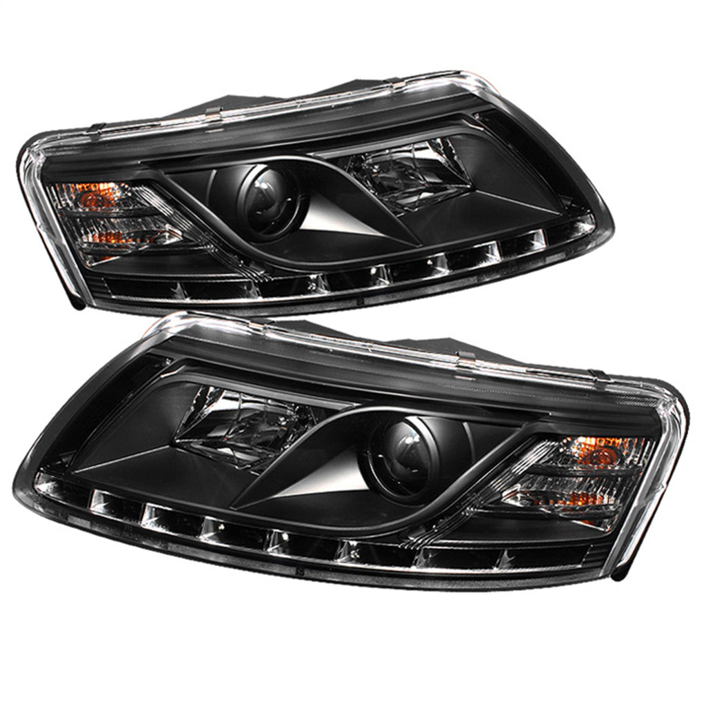 Spyder Auto 5029416 DRL LED Projector Headlights for Select Audi A6, Audi A6 Quattro