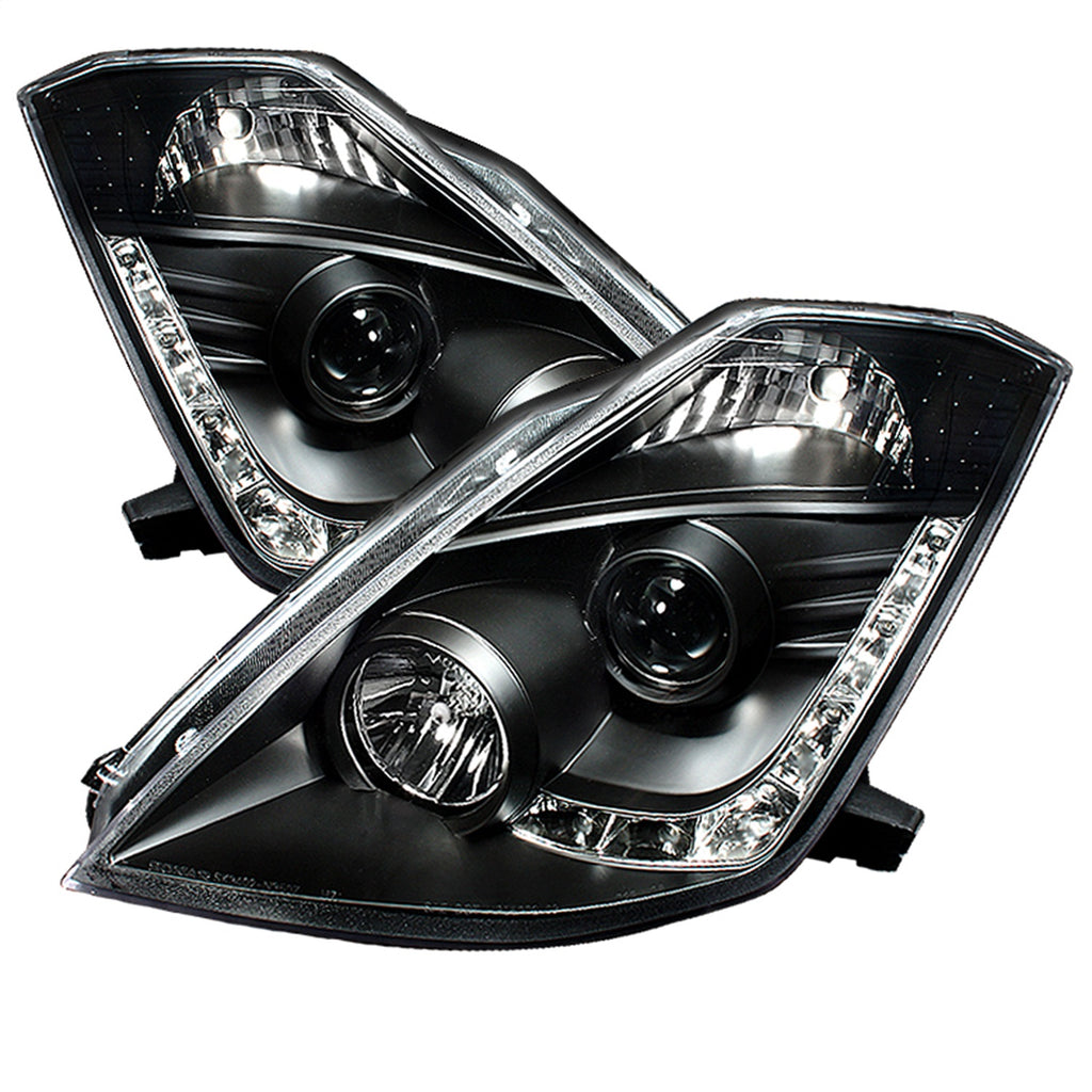 Spyder Auto 5032225 DRL LED Projector Headlights for Select Nissan 350Z