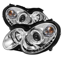 Load image into Gallery viewer, Spyder Auto 5038029 Halo DRL LED Projector Headlight for Select Mercedes-Benz CLK320, Mercedes-Benz CLK350, Mercedes-Benz CLK430, Mercedes-Benz CLK500, Mercedes-Benz CLK55 AMG, Mercedes-Benz CLK550, Mercedes-Benz CLK63 AMG