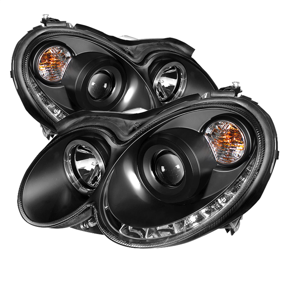 Spyder Auto 5038036 Halo DRL LED Projector Headlight for Select Mercedes-Benz CLK320, Mercedes-Benz CLK350, Mercedes-Benz CLK430, Mercedes-Benz CLK500, Mercedes-Benz CLK55 AMG, Mercedes-Benz CLK550, Mercedes-Benz CLK63 AMG