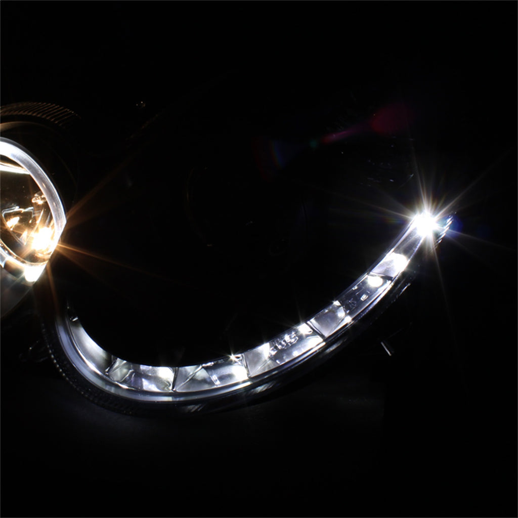 Spyder Auto 5038036 Halo DRL LED Projector Headlight for Select Mercedes-Benz CLK320, Mercedes-Benz CLK350, Mercedes-Benz CLK430, Mercedes-Benz CLK500, Mercedes-Benz CLK55 AMG, Mercedes-Benz CLK550, Mercedes-Benz CLK63 AMG