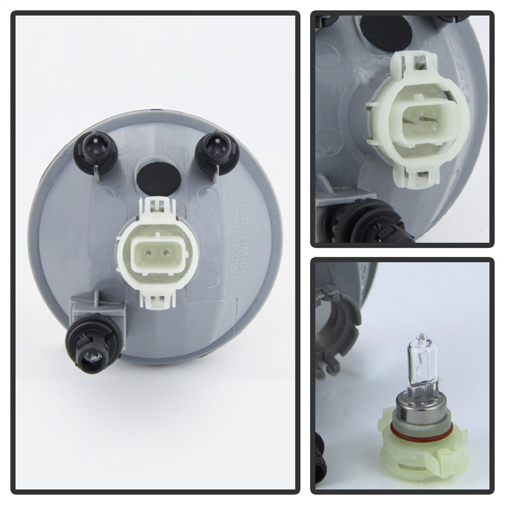 Spyder Auto 5038364 OEM Fog Lights for Select Chevrolet Avalanche, Chevrolet Camaro, Chevrolet Suburban 1500, Chevrolet Suburban 2500, Chevrolet Tahoe, Ford Escape, Ford Mustang, GMC Acadia, GMC Yukon