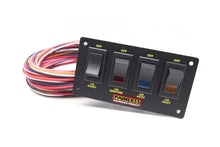 Load image into Gallery viewer, Painless Wiring 50404 4-Switch Lighted Non-Fused Rocker Switch Panel