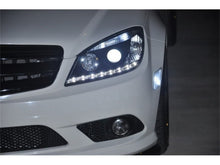 Load image into Gallery viewer, Spyder Auto 5042262 DRL LED Projector Headlights for Select Mercedes-Benz C230, Mercedes-Benz C250, Mercedes-Benz C300, Mercedes-Benz C350, Mercedes-Benz C63 AMG